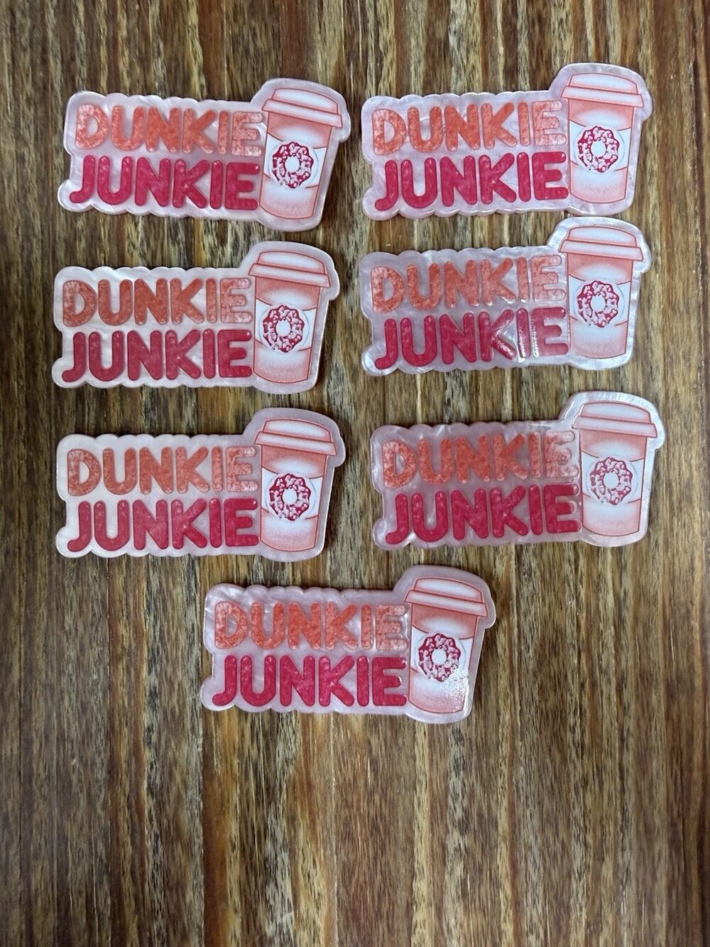7 Pc Dunkie Junkie Acrylic Flatbacks